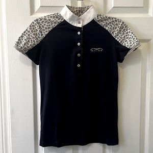 Animo Show Shirt Navy Blue Floral